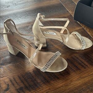 Nina Taupe Reflective Footwear